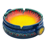 Relief Series Saturn ashtray in ceramic attributed to Dümler & Breiden, West Germany, 1970s.