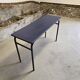 Double school desk with school bag holder