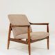 Vintage Armchair by Edmund Homa GFM 64, Tweed Upholstery, Poland, 1960