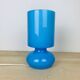 Lampe Lykta Ikea en verre bleu vintage