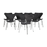 Set of 8 chairs model 3107 by Arne Jacobsen