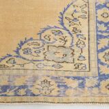 5x8 Rug For Living Room Yellow Blue Vintage Rug, 170x253Cm