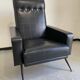 Leatherette armchair