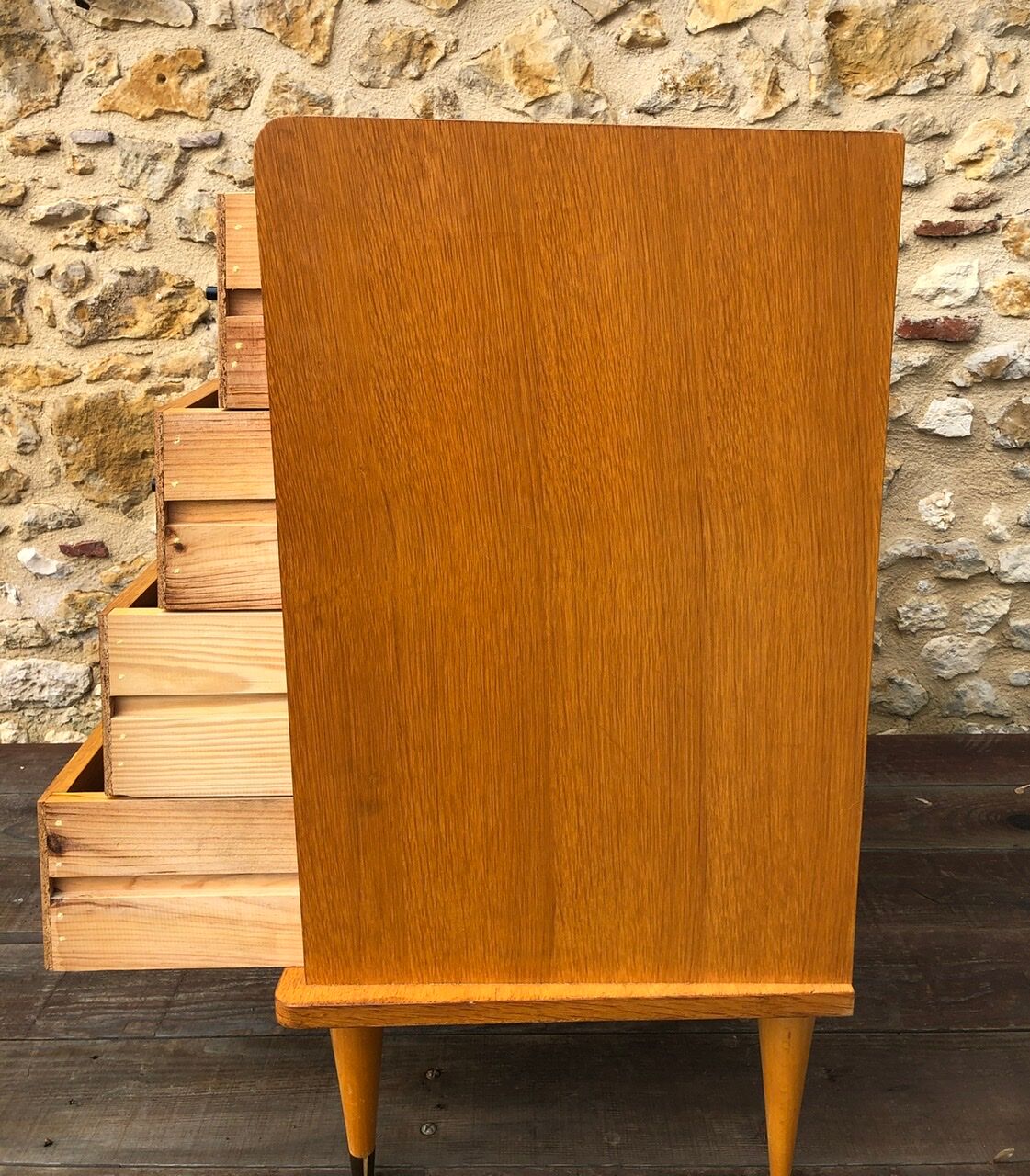 Commodity has 4 scandinavian style drawers, 60s
