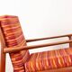 Pair of Danish armchairs in solid teak and fabric, Svend Aage Eriksen 1960.