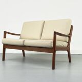 Vintage Two-Seater Senator Sofa in Teak by Ole Wanscher for Cado, 1970s