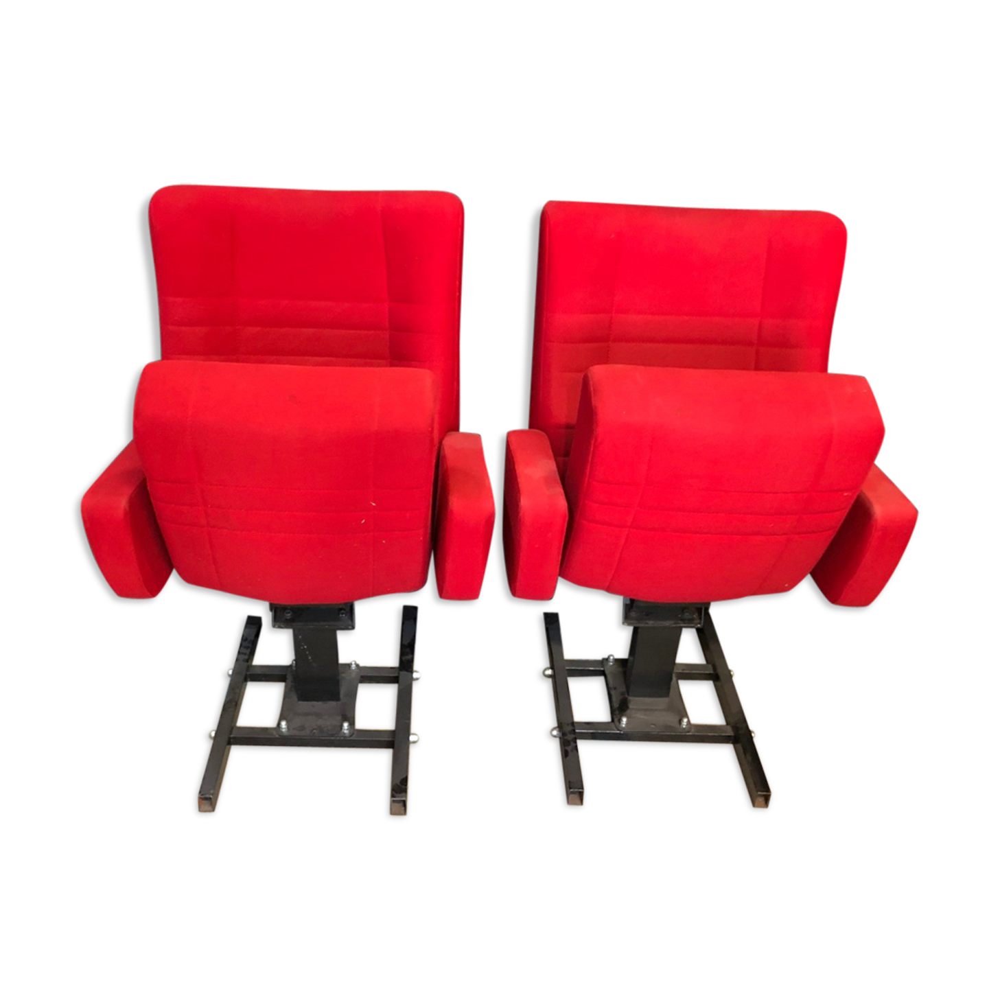 Red cinema armchairs