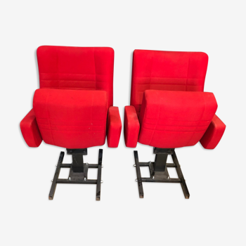 Red cinema armchairs