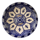 Cobalt blue Moroccan plate
