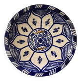 Assiette marocaine bleu cobalt