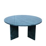 Table basse ronde en marbre émeraude