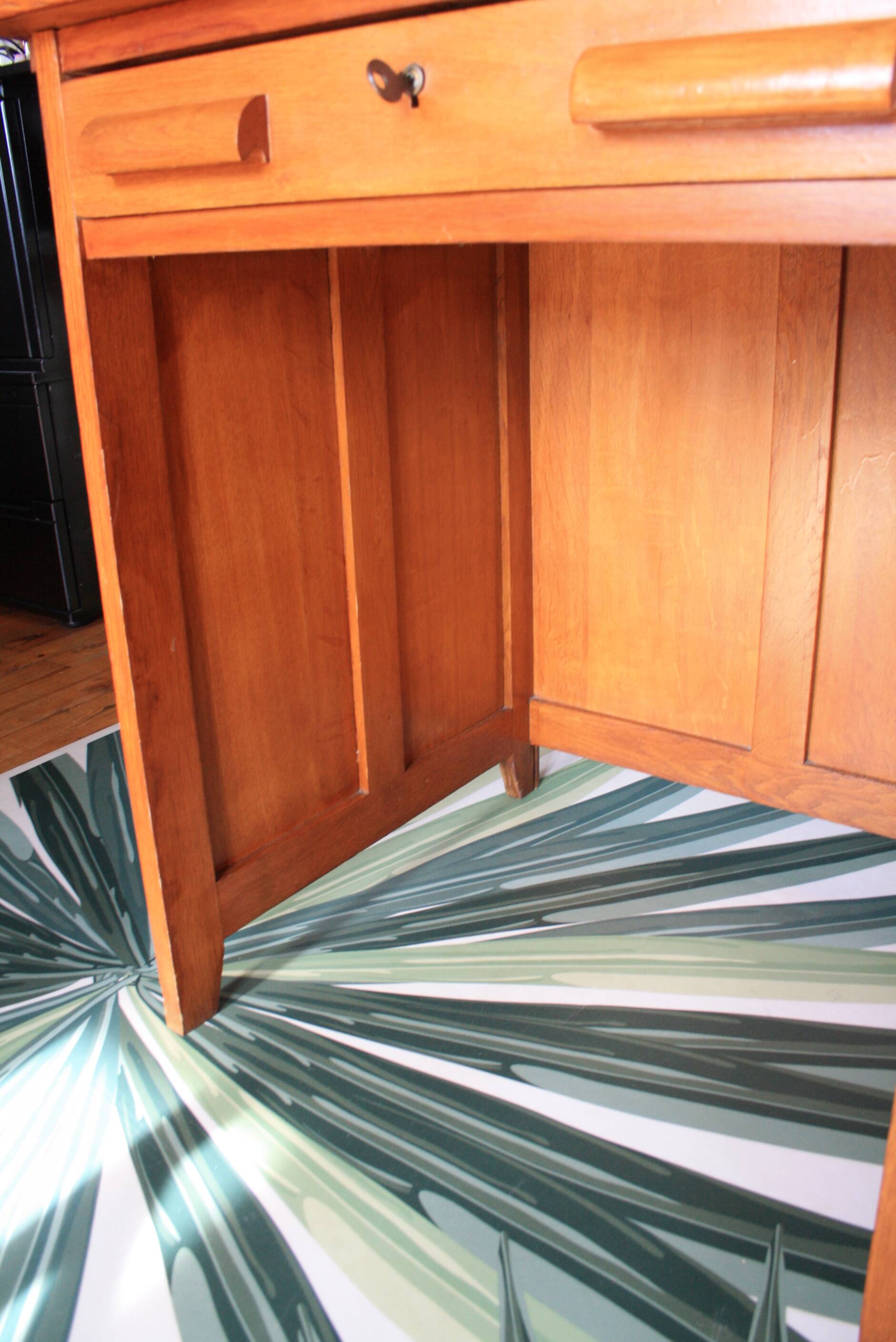 Solid wood school teacher desk