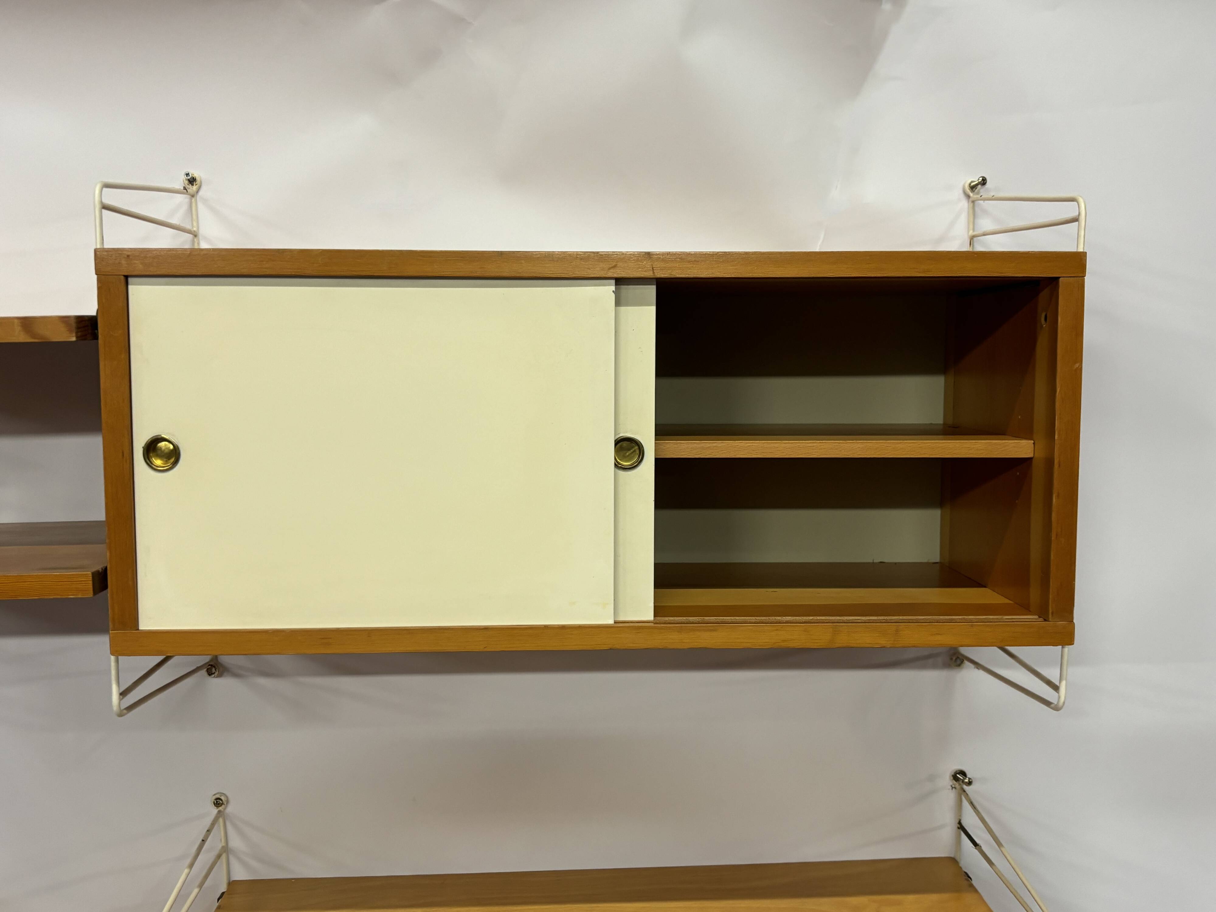 Système mural à cordes Nisse Strinning vintage 1960