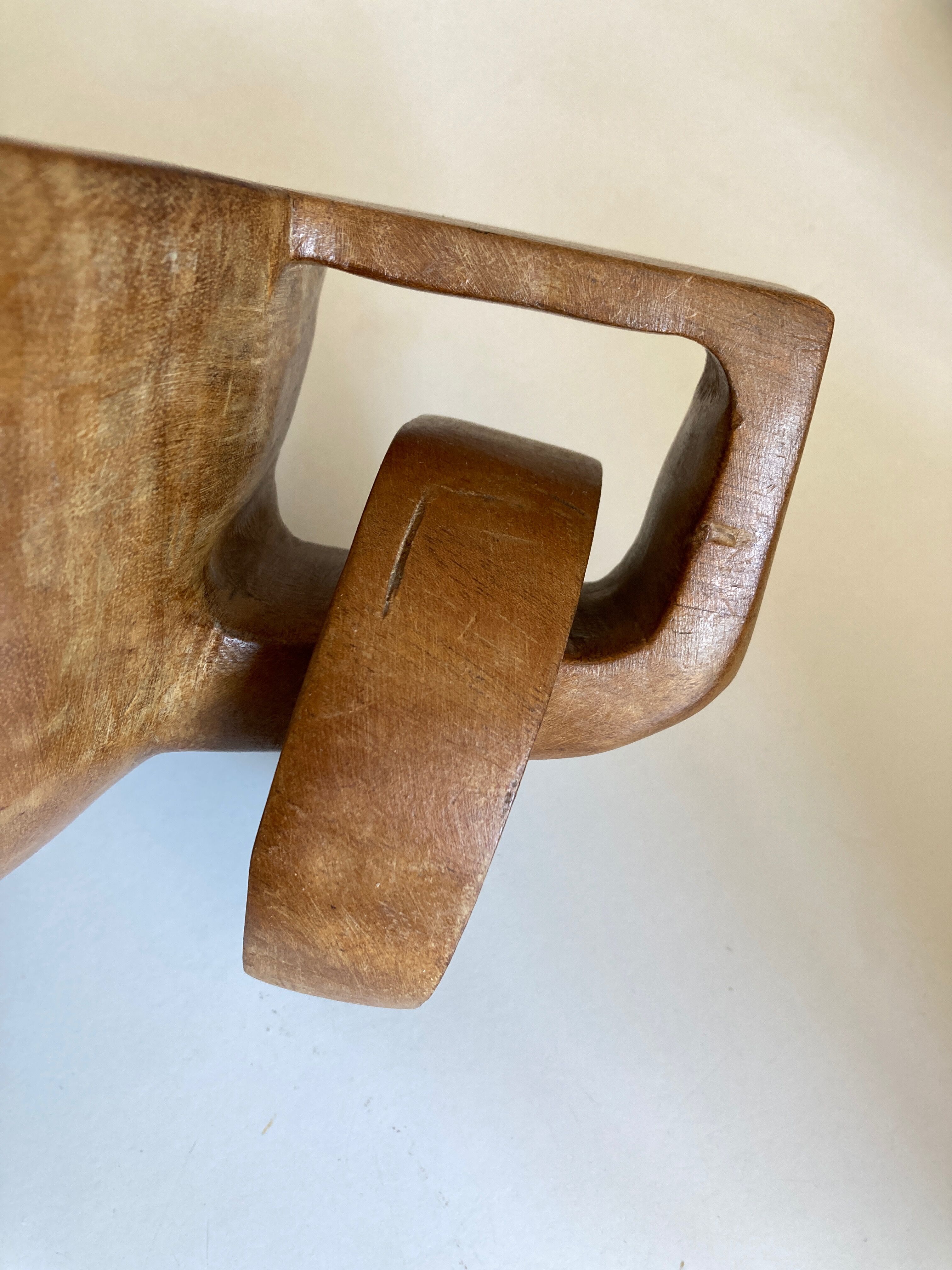 Modernist monoxyl wood cut 1960