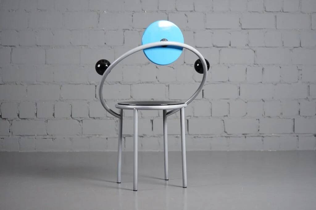 Postmodern 'First' chair by Michele De Lucchi for Memphis