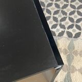 Table basse en loupe d’orme vintage 70s