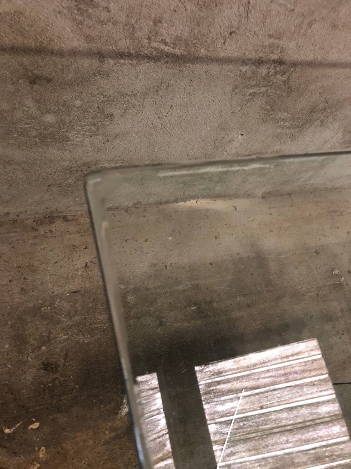 Post modern tempered glass table circa 1980