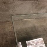 Post modern tempered glass table circa 1980
