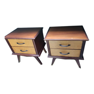 Lot 2 tables de nuit
