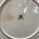 Large Gien earthenware dessert dish with Peonies decor
