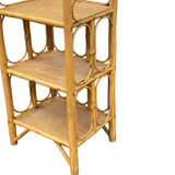 Small rattan bookcase bedside cabinet