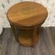 Small pedestal piece of light wooden sofa