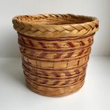 Rattan pot cover 70s