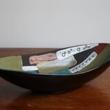 Large centrepiece bowl West Germany ceramic 1960 Mid Century 43cm
