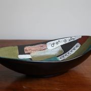 Grande coupe centre de table West Germany céramique 1960 Mid Century 43cm