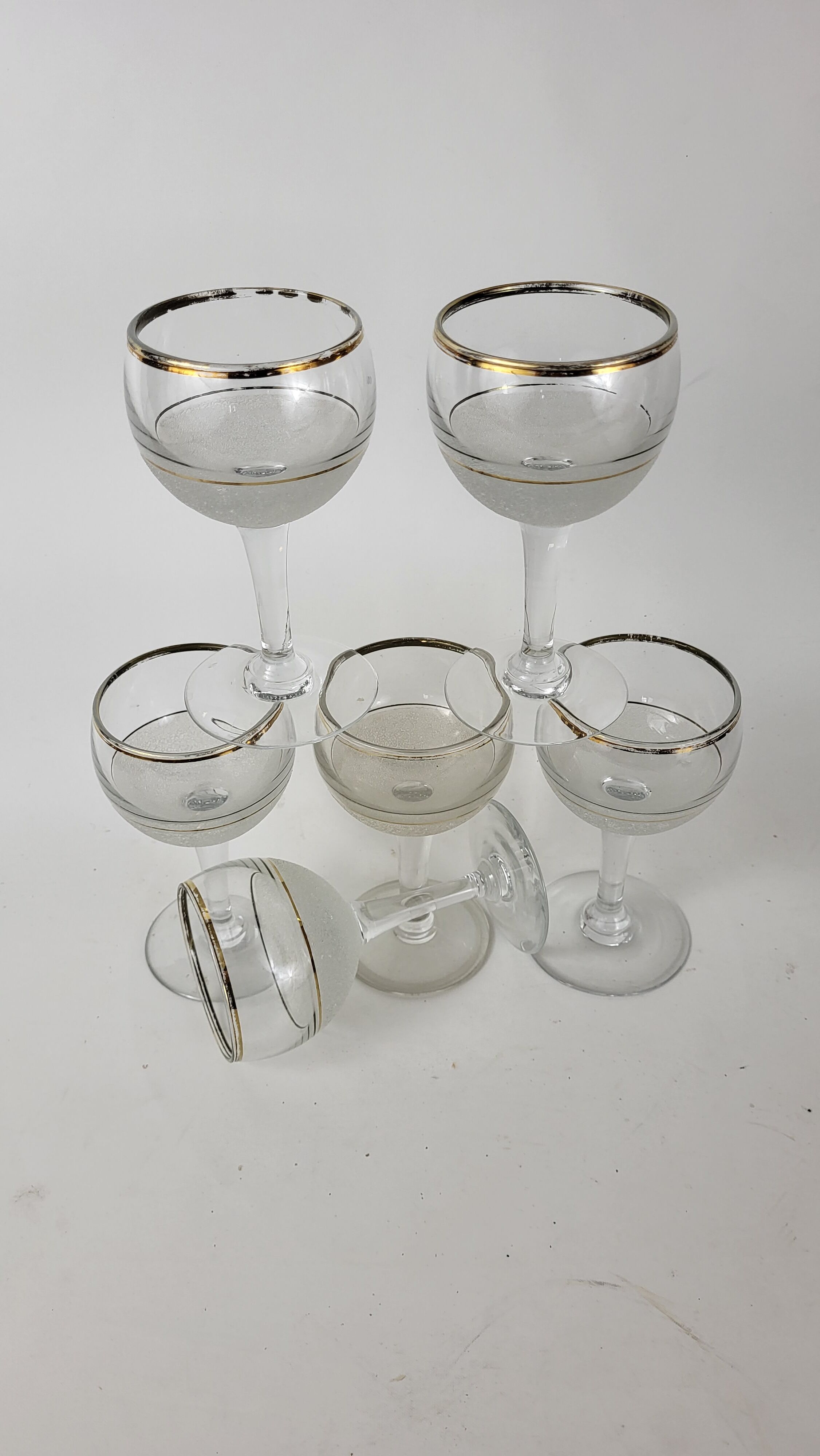 Set of 6 glasses wine balloon (granite glass)