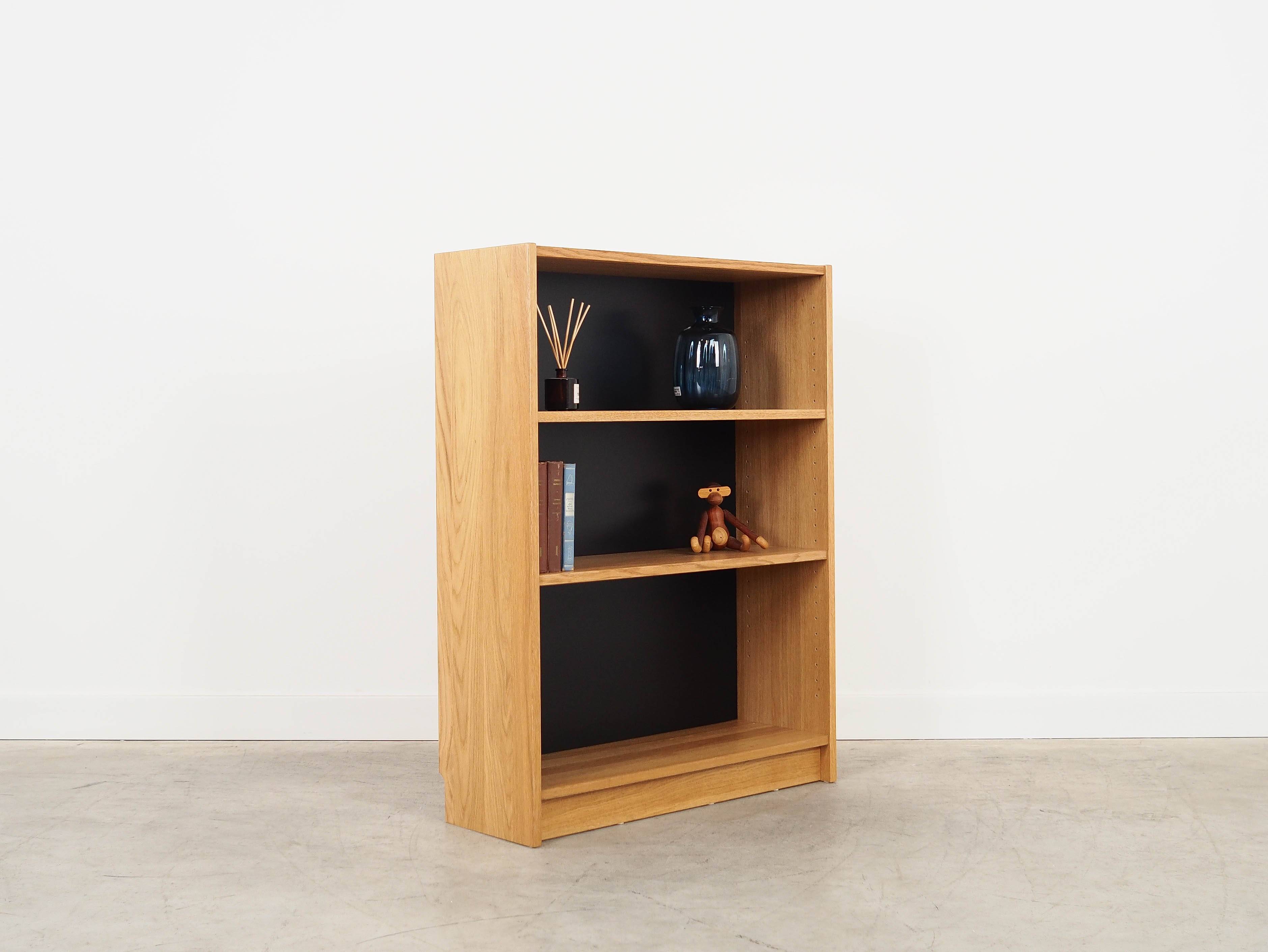 Oak bookcase, Danish design, 1970s, made in Denmark