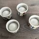 Vintage Bavaria Porcelain Egg Cups - 70's Folk Style