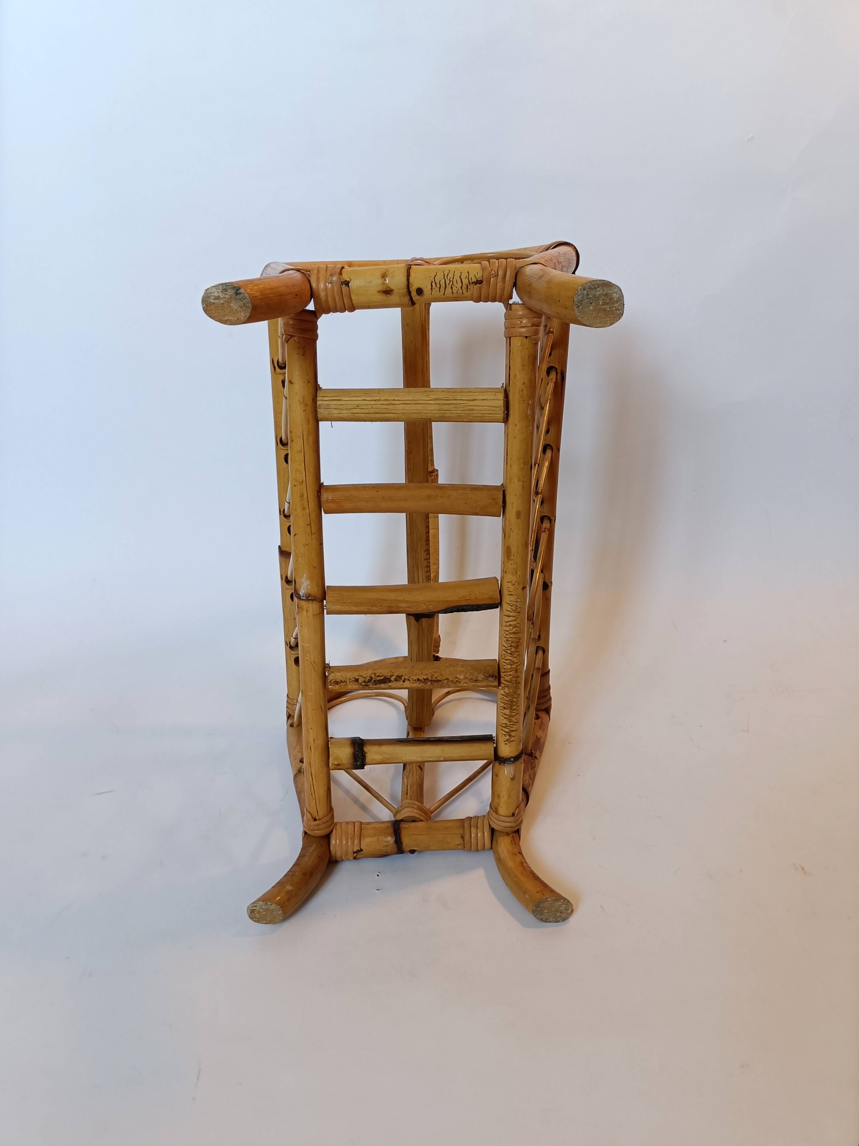 Vintage bamboo magazine holder