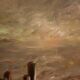 Italian seascape painting in impressionist-style from 20th century