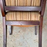 Empire office armchair in mahogany decor palmettes xviiith