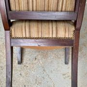 Fauteuil de bureau empire en acajou decor palmettes xviiième