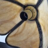 Bronze water lily lamp & glass paste