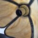 Bronze water lily lamp & glass paste