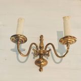 Applique murale laiton 2 ampoules