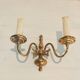 Applique murale laiton 2 ampoules