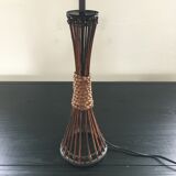 Lampe rotin et corde