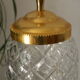 Fontaine à absinthe cristal taillé métal doré 1960