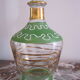 Carafe Art Déco verte et dorée
