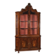 Dutch marquetry display cabinet from the 20th century