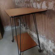 Side table, wheeled serving trolley
