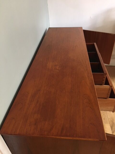 Jentique midcentury honey teak sideboard