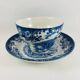 Breakfast Cup and Saucer Coaching Scenes Blue by Johnson Bros