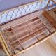 Vintage baby bed in wicker/rotin