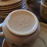 Cups from the Sarreguemines art workshop. 1970s