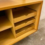 Unité murale scandinave vintage en chêne par Poul Cadovius pour Royal System, années 1960